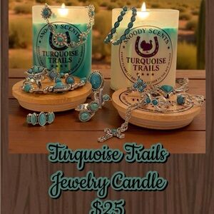 Turquoise Trails Jewelry Candle